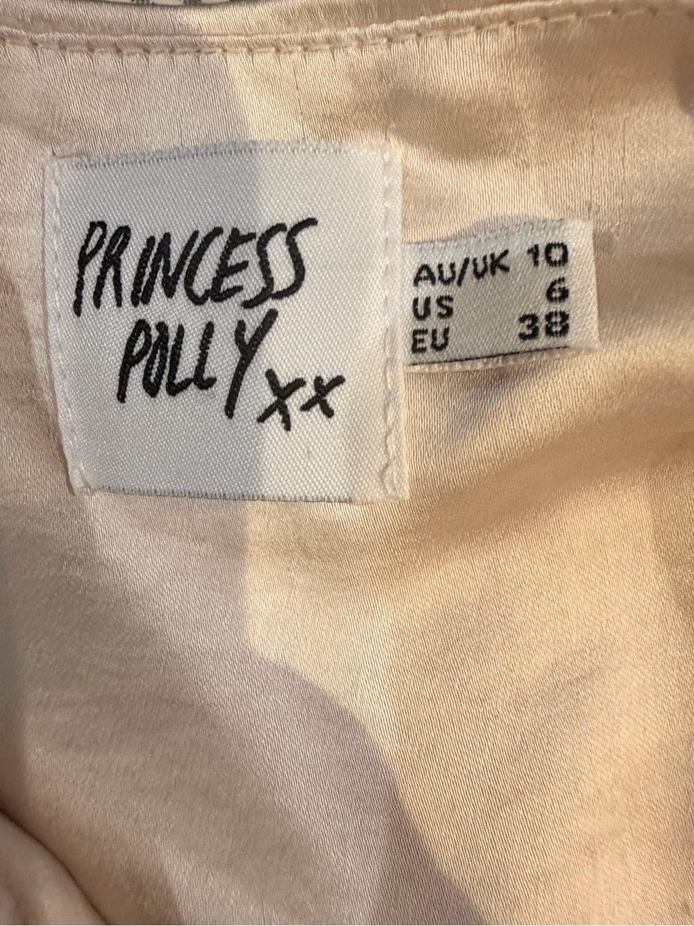 Princess Polly Women's Cream Scoop Neck Crop Top - Picture 3 of 3